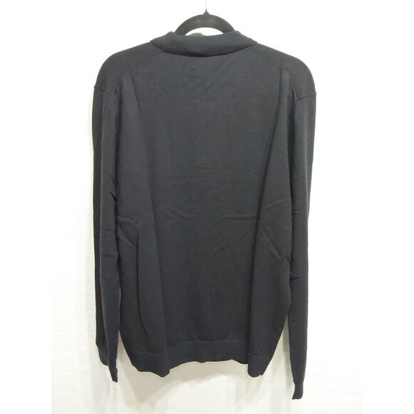 *NWT* Abbott Elementary Large Black Long Sleeve Fine Guage Polo #M24 - Picture 2 of 3